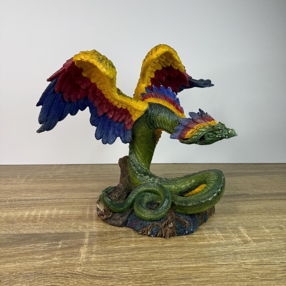 Vintage Dragon Figure Colorful Mythical Creature